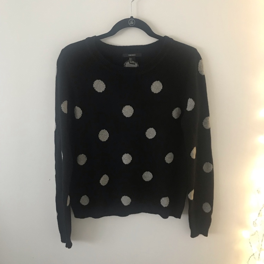 polka dot sweater
